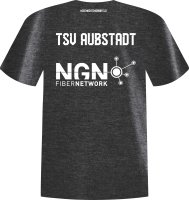 TSV Aubstadt T-Shirt Melange schwarz